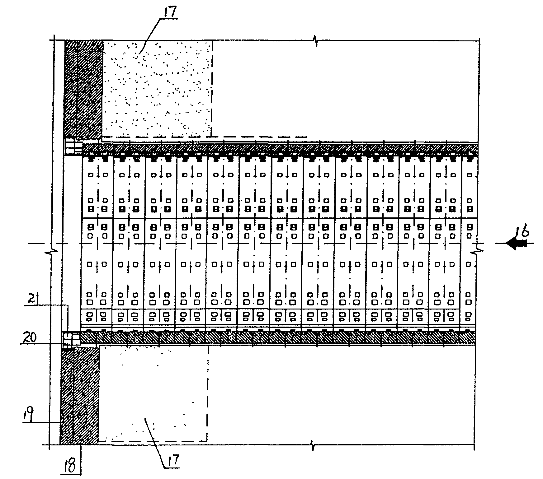 Waterproof method for entrance of shield tunnel