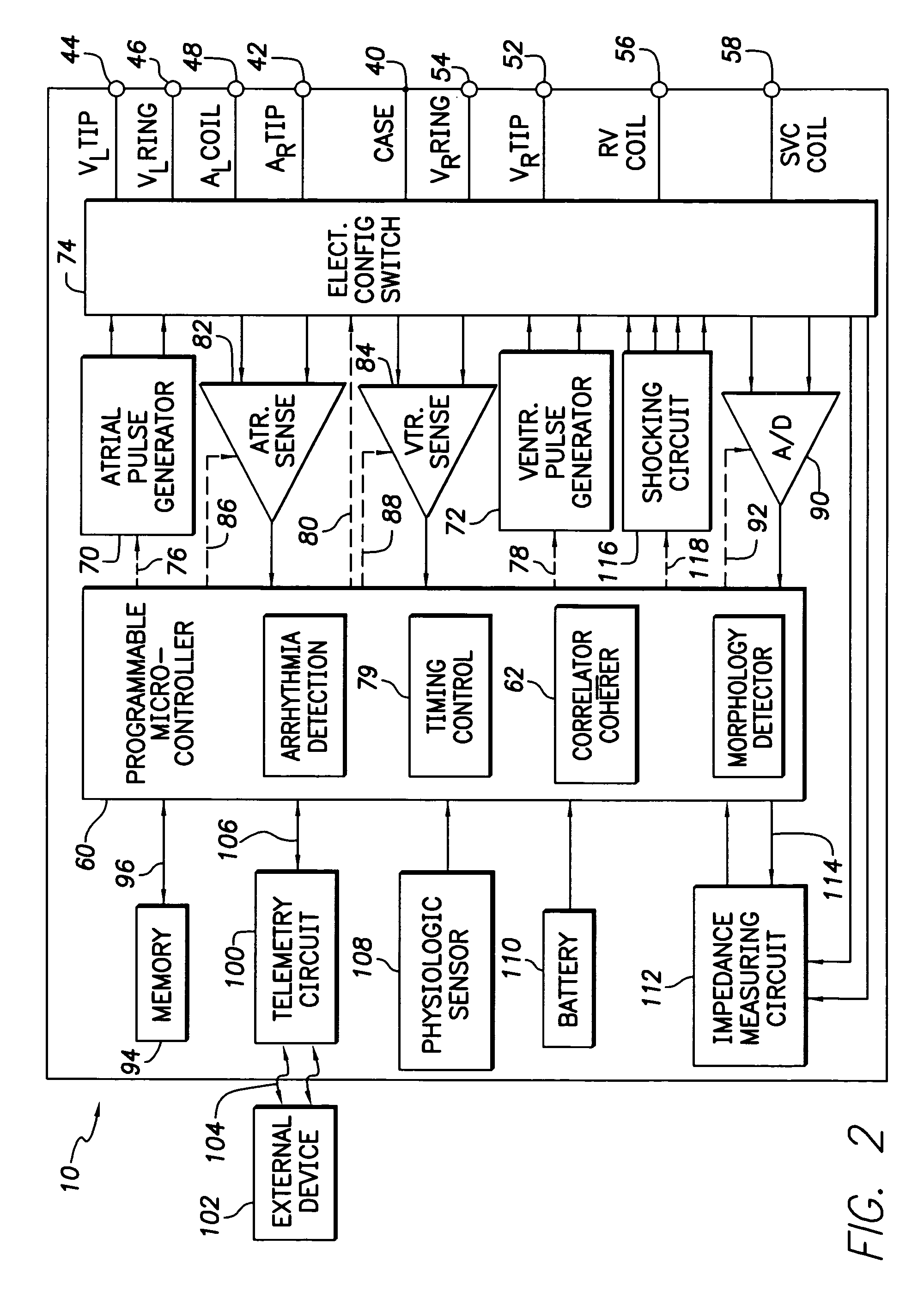Implantable cardiac stimulation device and method that discriminates between and treats atrial tachycardia and atrial fibrillation