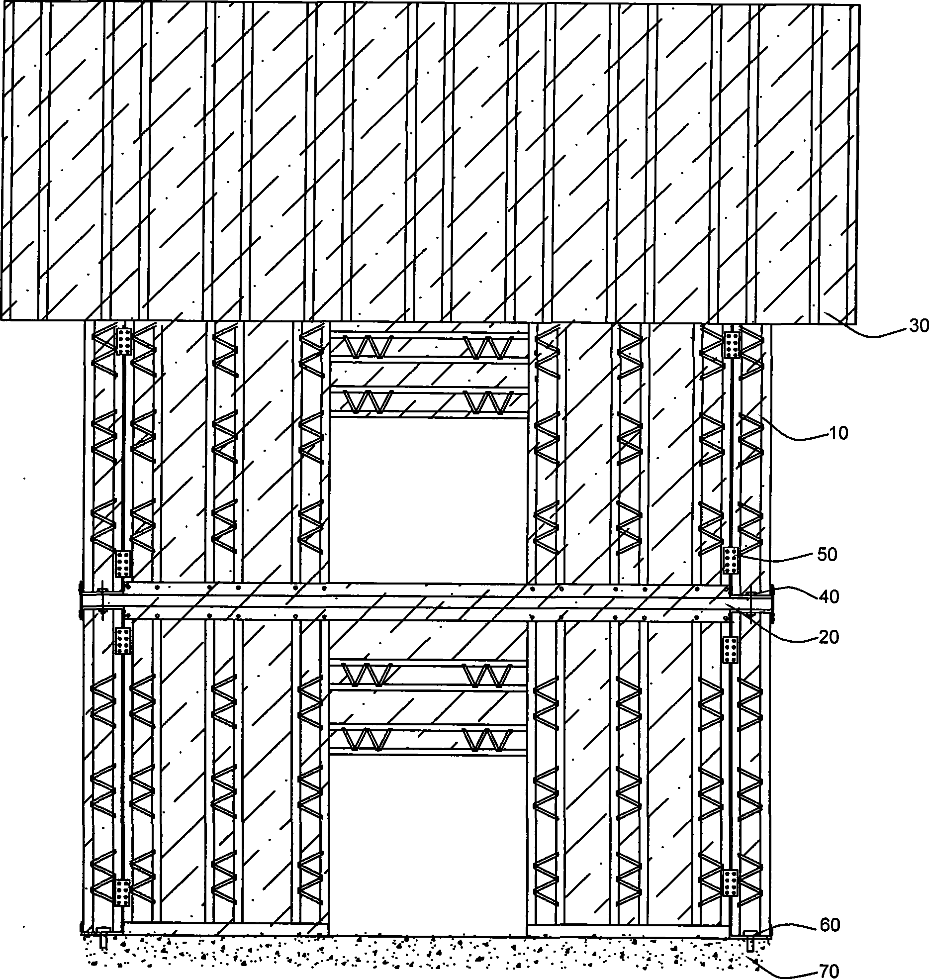 Inorganic light steel assembled energy-saving house and its construction method