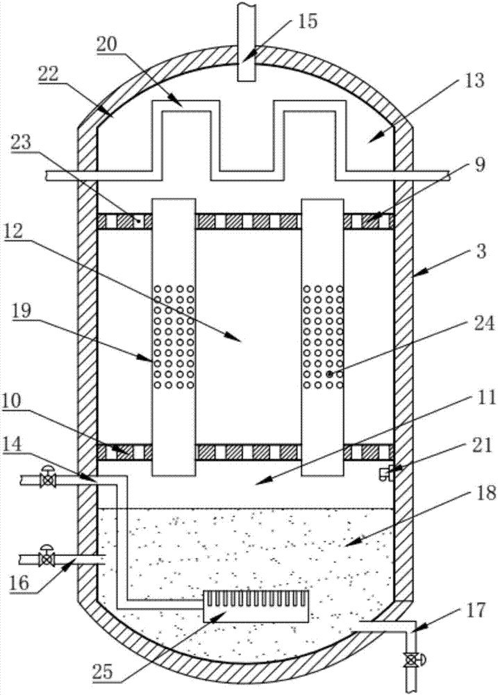 Calcium carbide furnace tail gas recycling device