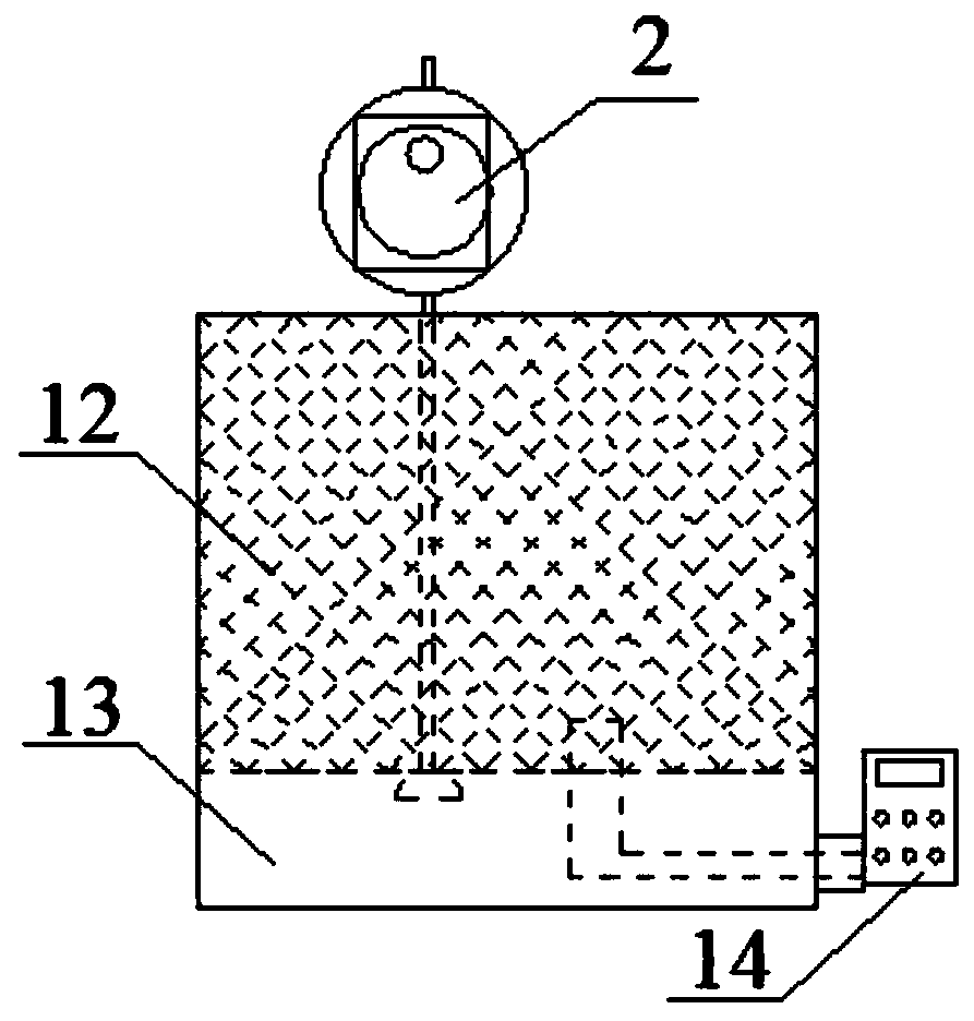 Pulse washing device for scale impurities in high-power motor cooler