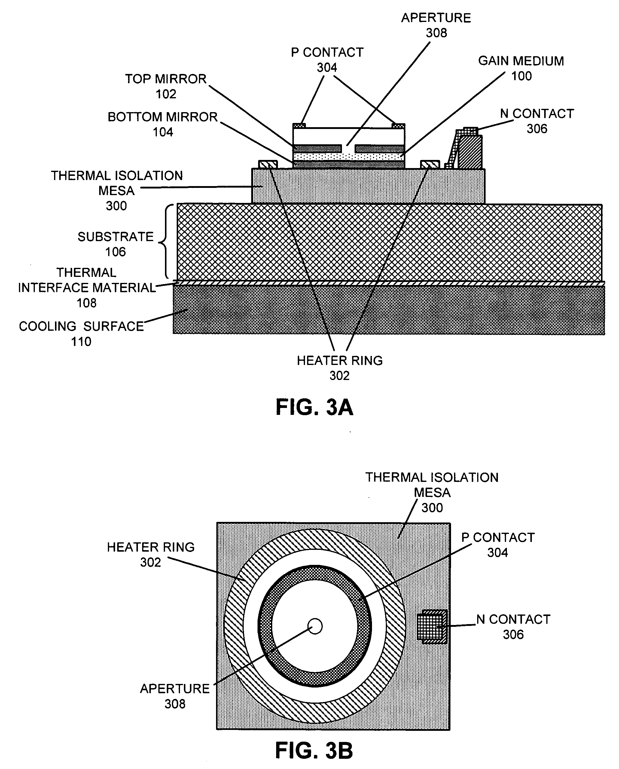 Structures and methods for adjusting the wavelengths of lasers via temperature control