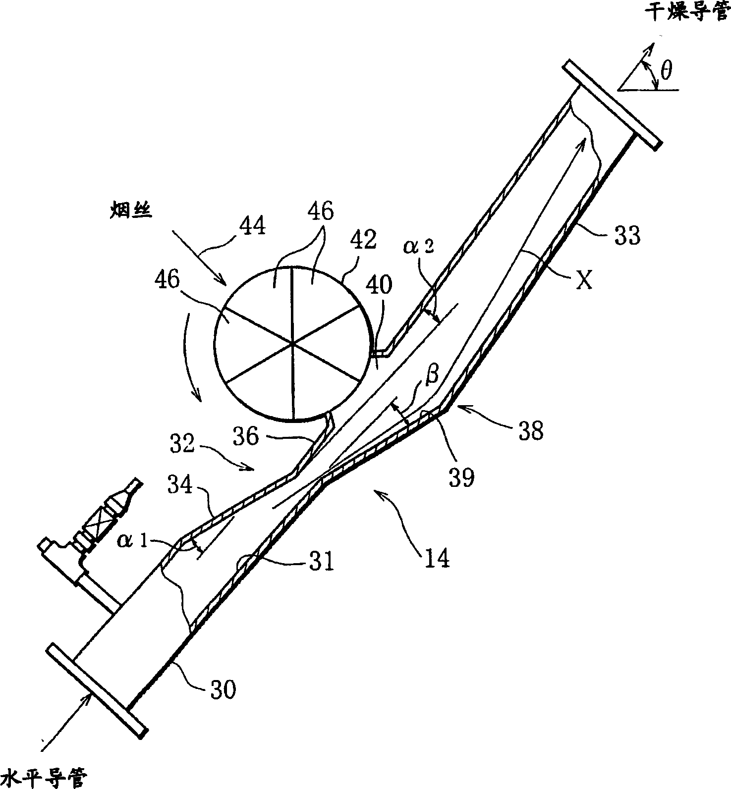 Air flow dryer for granular material