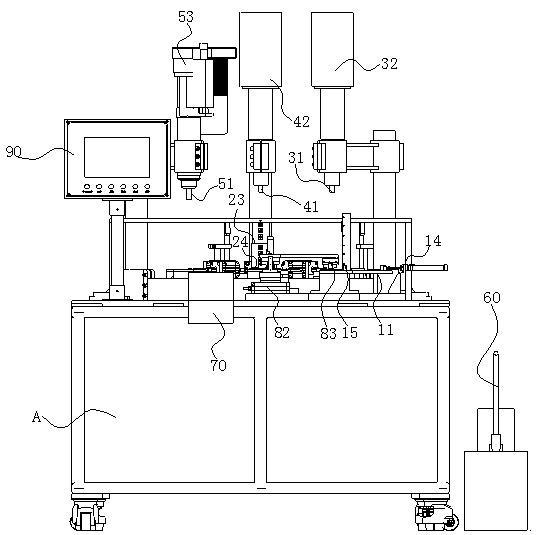 Punching and tapping machine