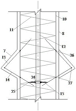 Drilling pile with a bar-reinforced squeezed branch-plate, and construction method thereof