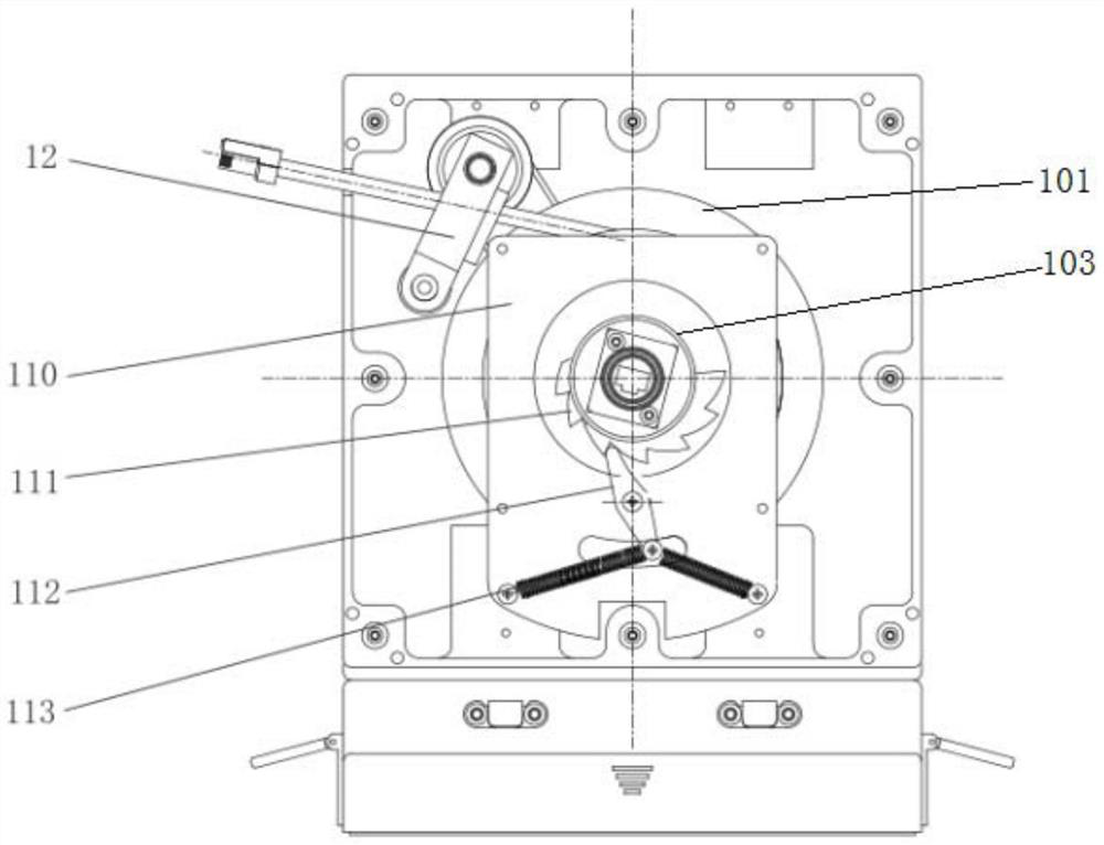 A network cable storage device and its working method