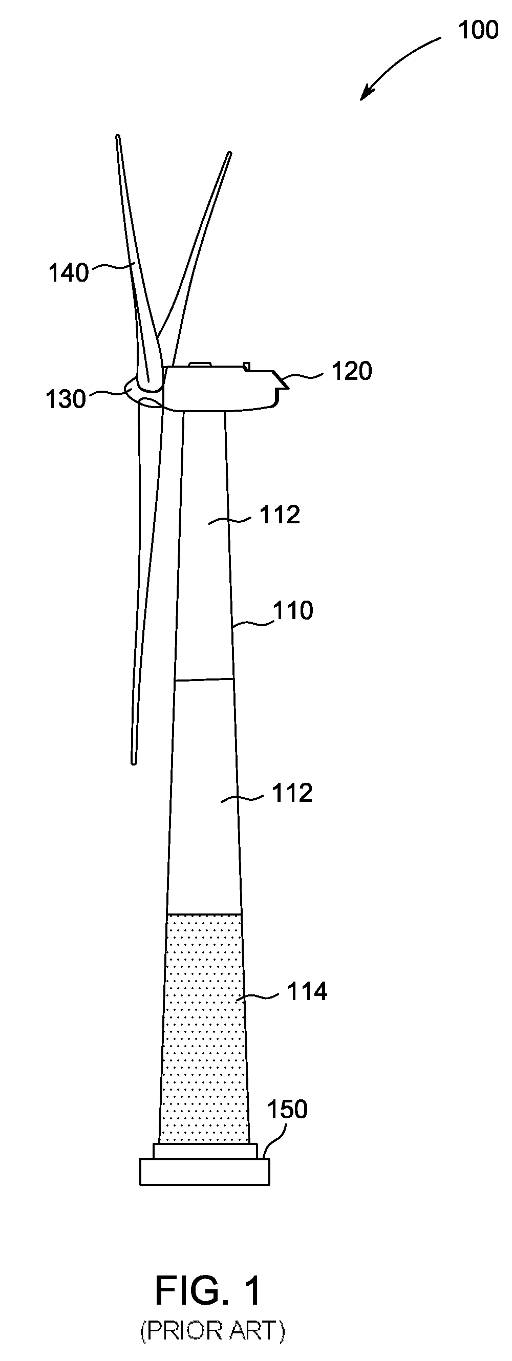 Tower with adapter section