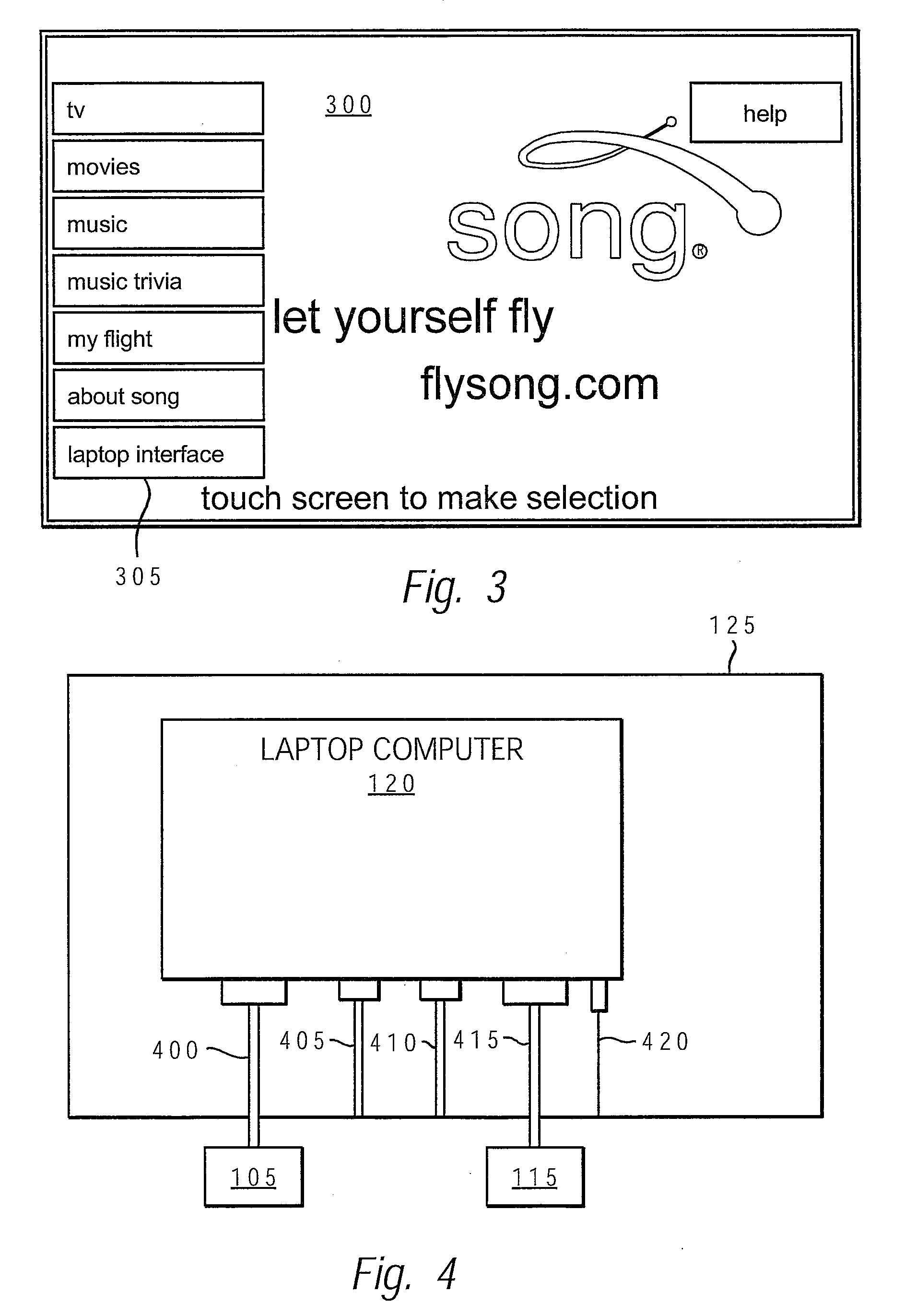 Airplane passenger seats with embedded displays and other I/O components for interfacing with passenger laptop computers