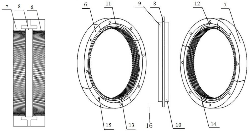 Split herringbone gear and planetary transmission device thereof