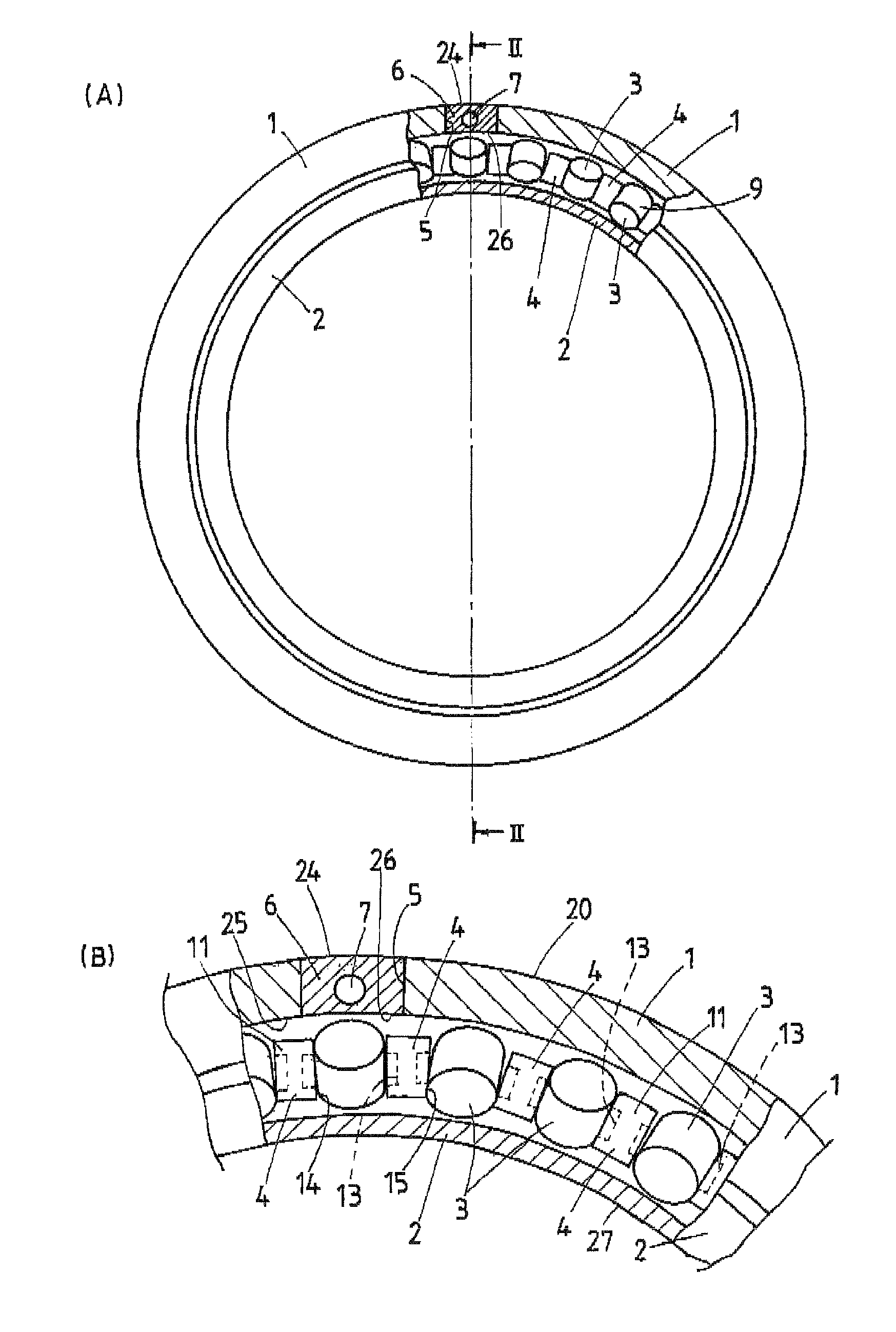 Ultrathin cross-roller bearing