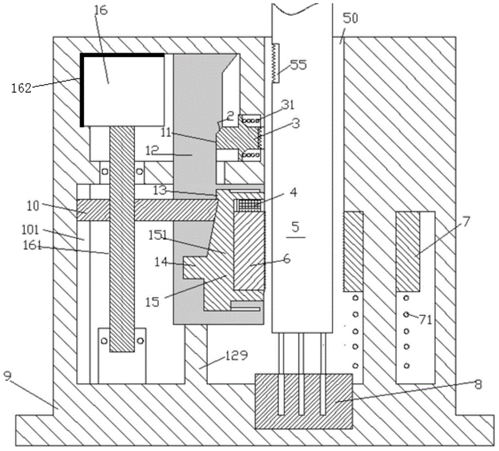 Novel power line connecting locking device for building machine