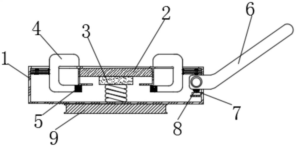 Camera fixing frame for radio and television recording