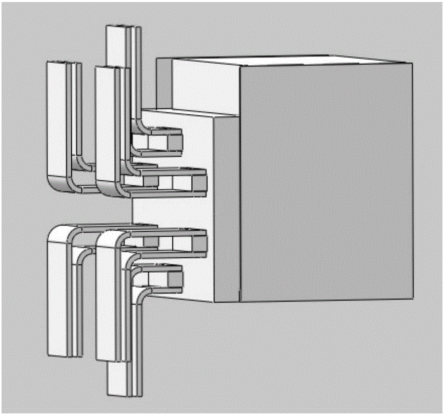 Three-phase buses in switch cabinet