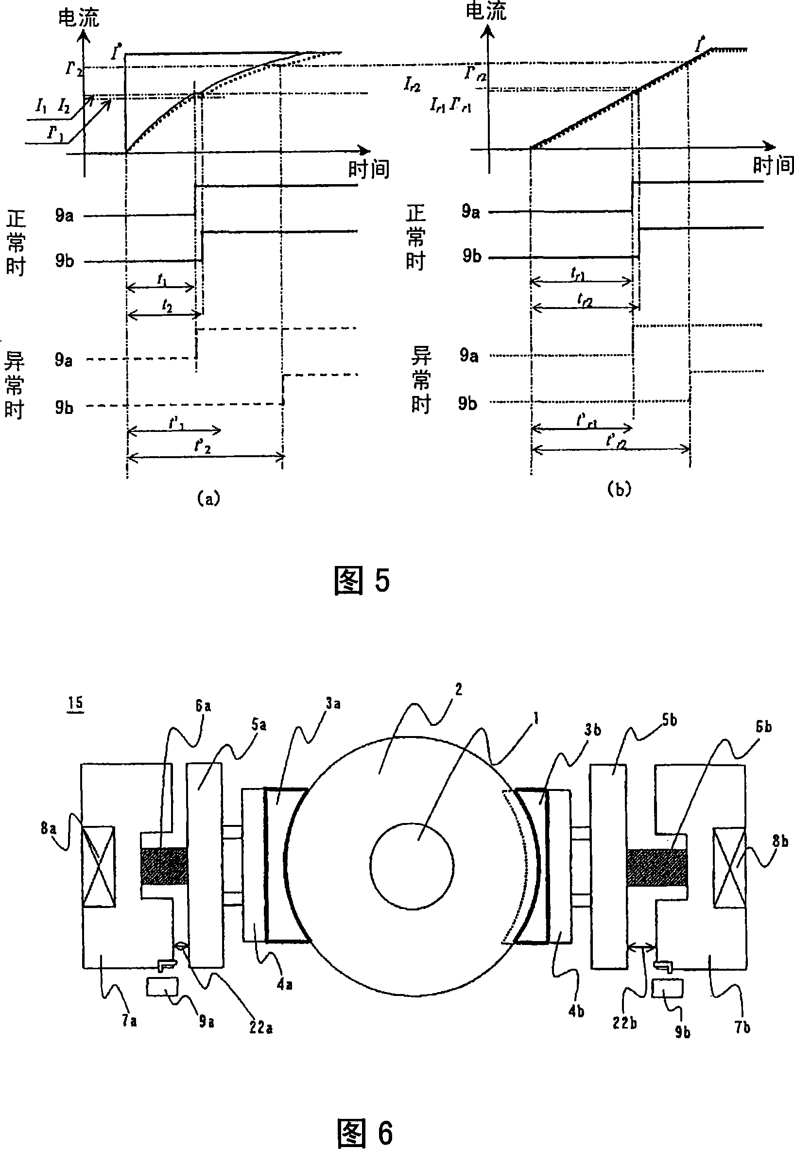 Elevator brake control device