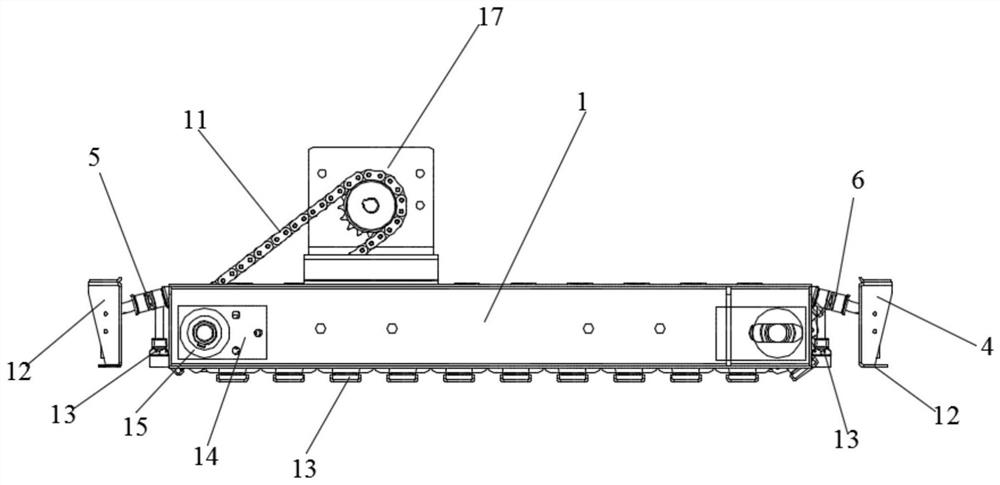 Multi-angle walking mechanism of industrial robot