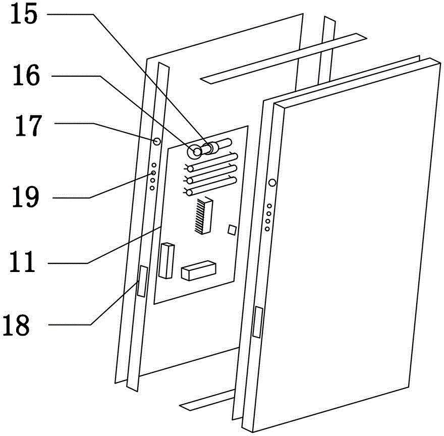 Folding drawing board with drying and air-drying functions and working method of folding drawing board