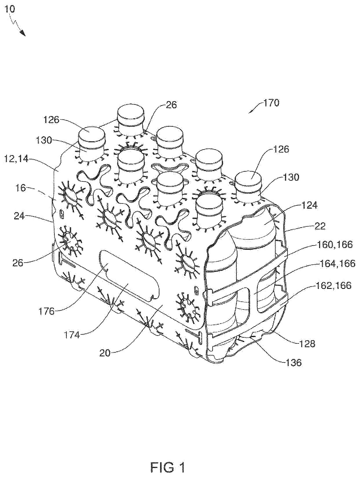 Beverage Container Interlocking Carrier