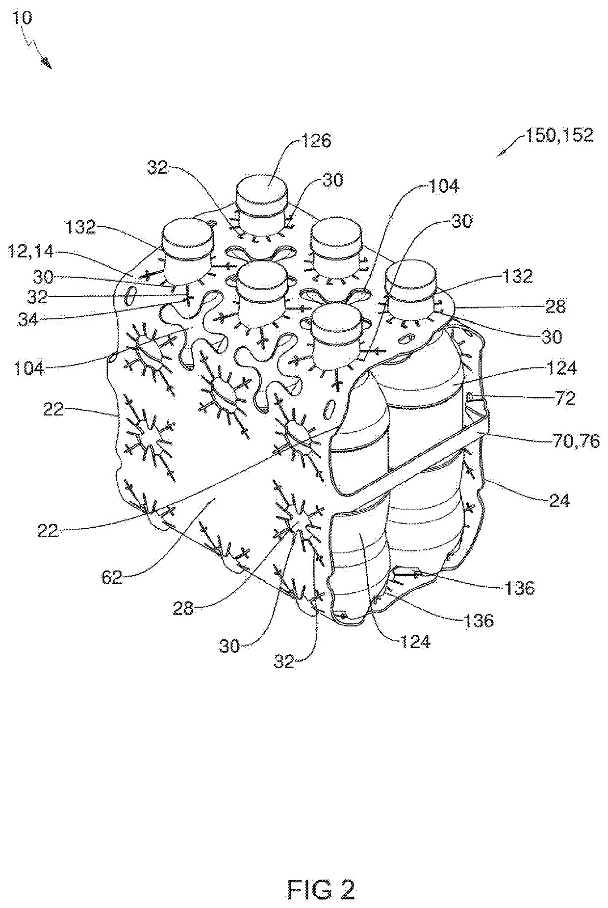 Beverage Container Interlocking Carrier