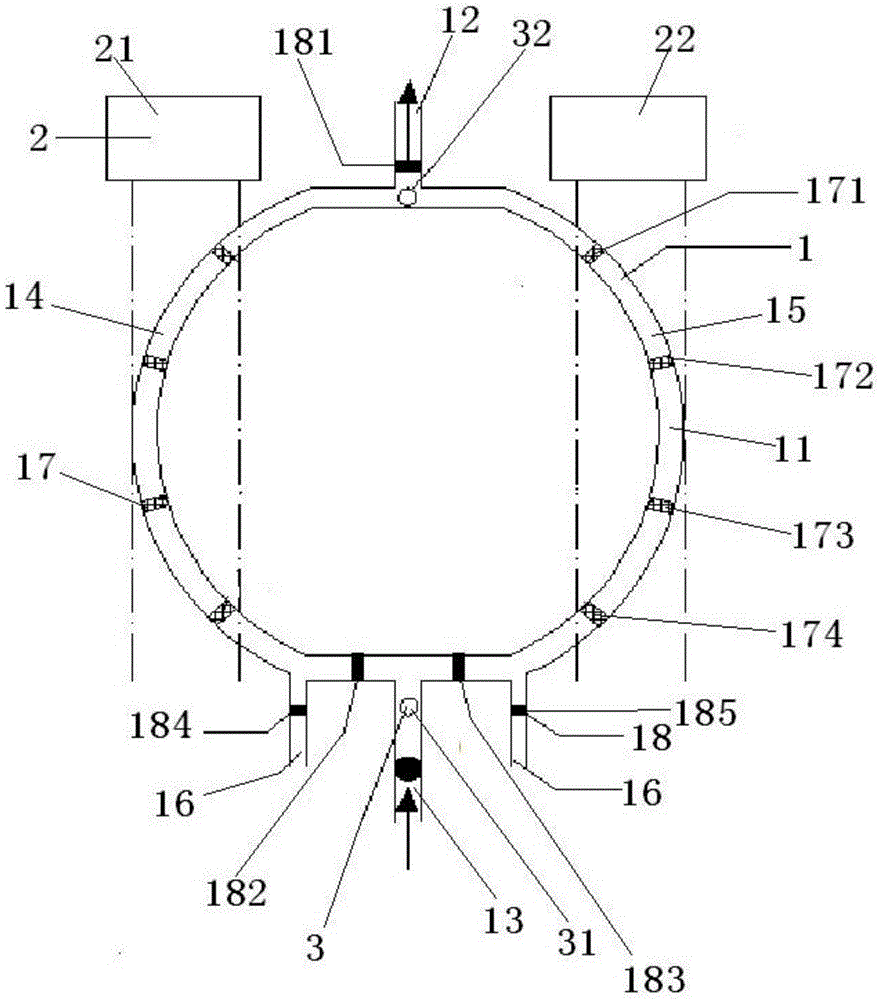 Ultrasonic-based centrifugal type bidirectional automatic-backwashing water-sediment separating device