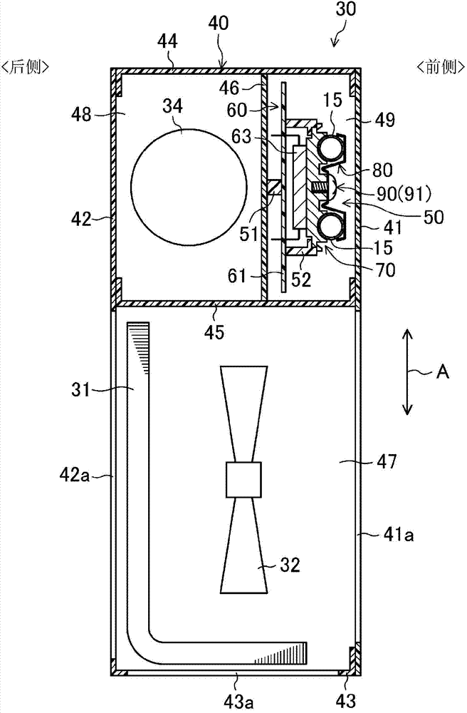 Installation structure for coolant pipe