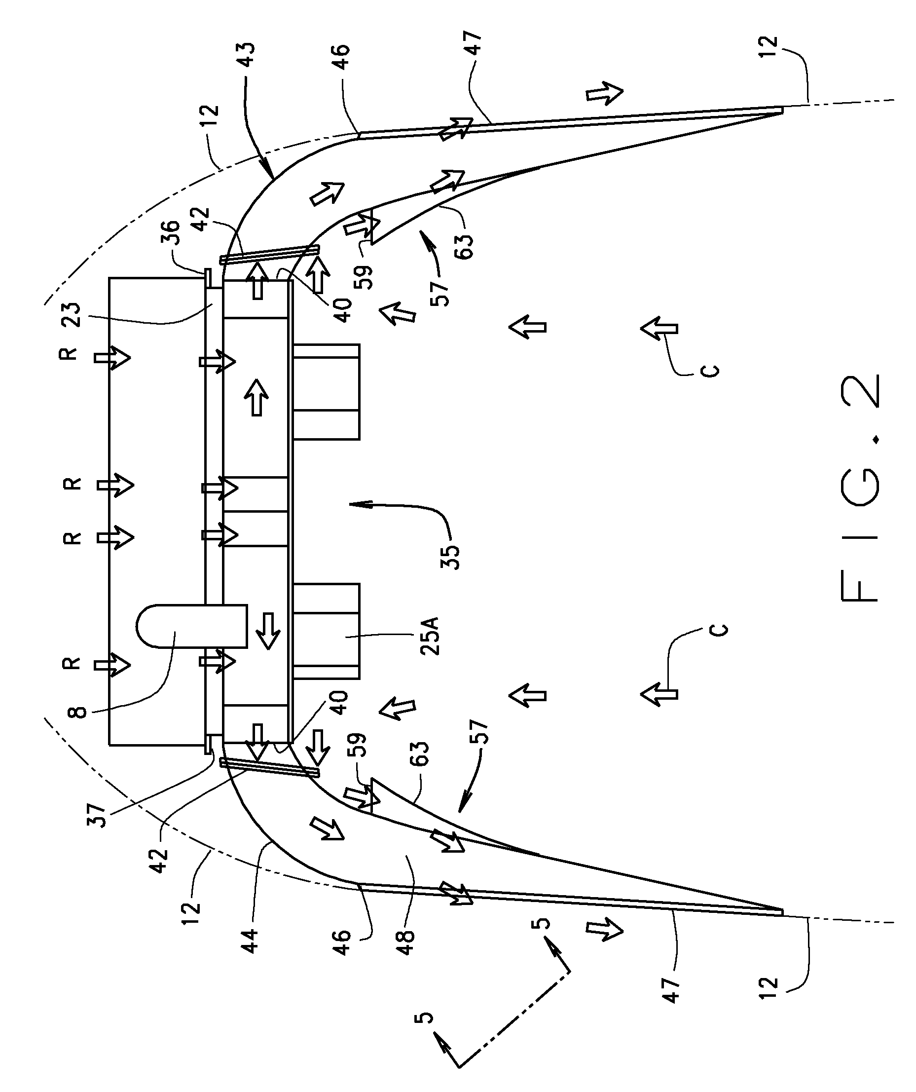 Air management system for heavy duty truck under-hood heat control