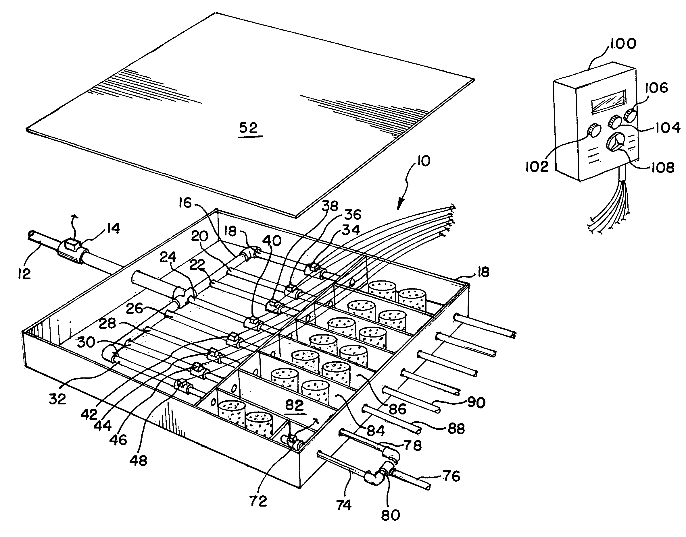 Yard chemical dispensing apparatus