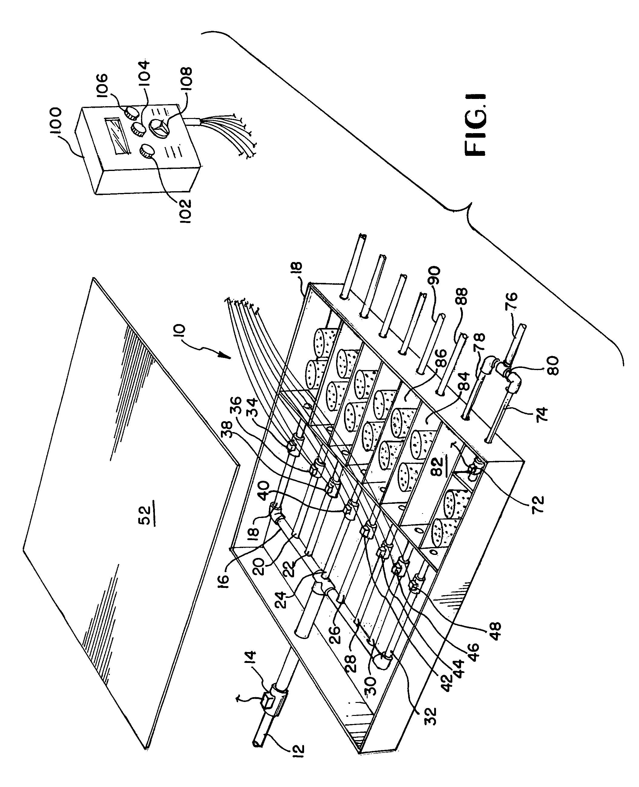 Yard chemical dispensing apparatus