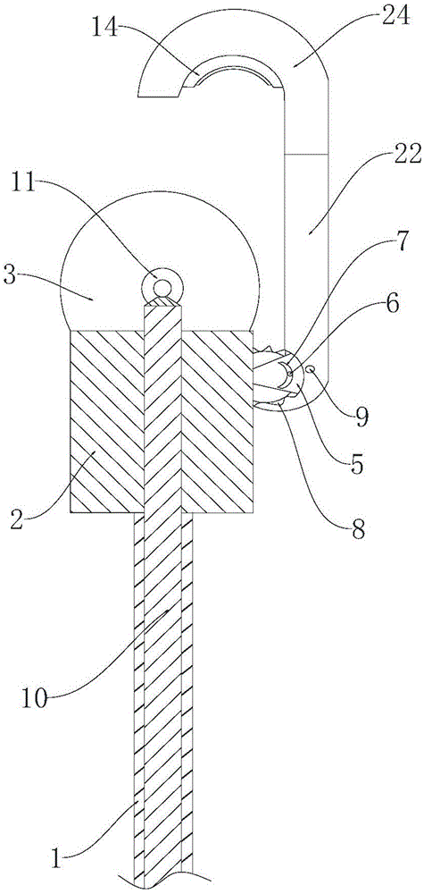 Hanging pruning device