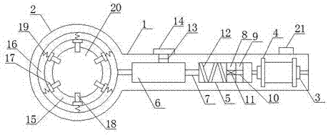 New energy automobile charging gun head locking device