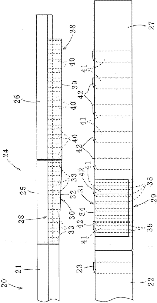 Method for manufacturing band-shaped stator core sheets and die apparatus used therefor