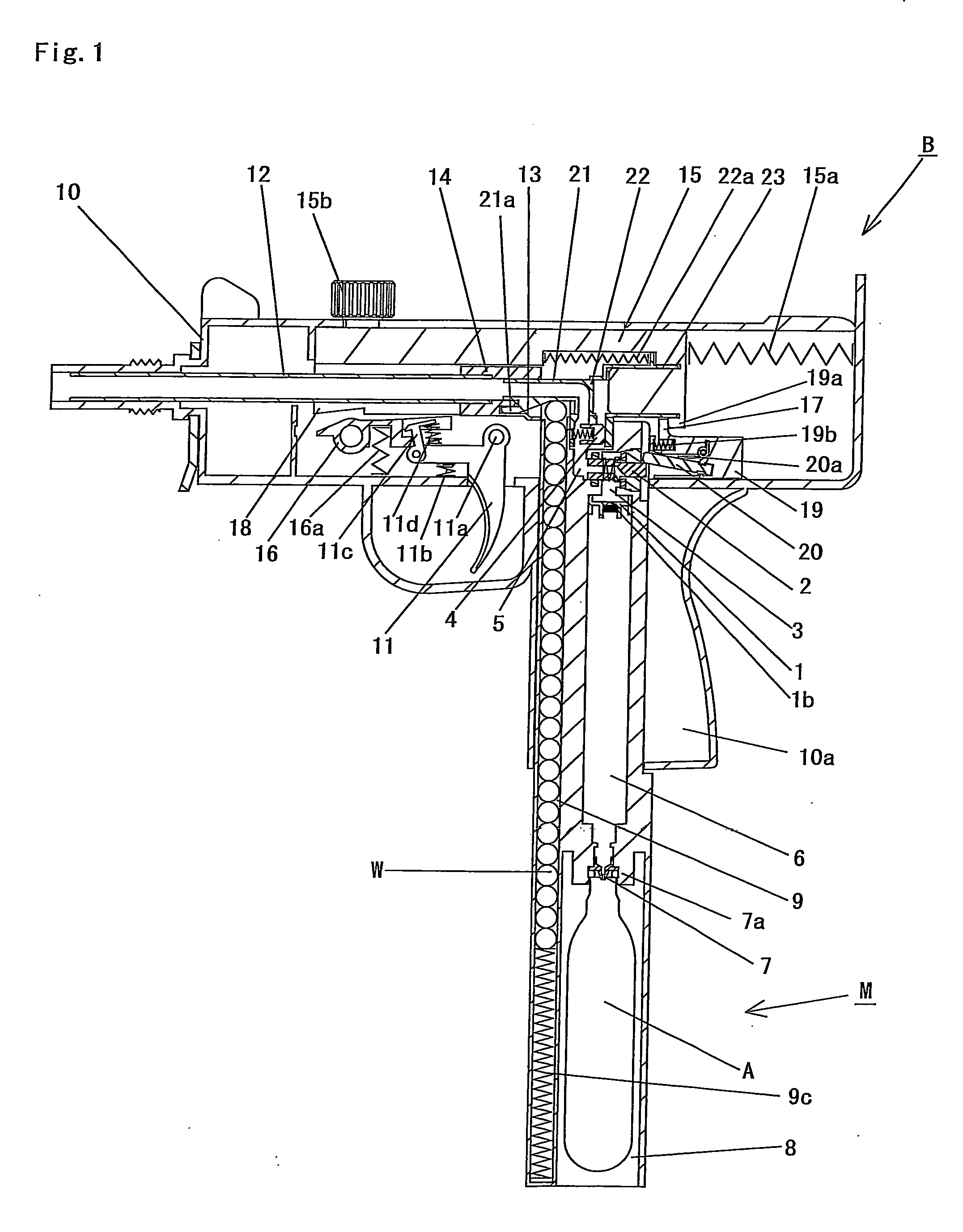 Air gun and magazine for air gun