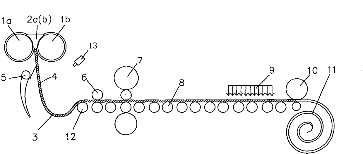 Method for controlling side seal of twin roll thin strip casting and device