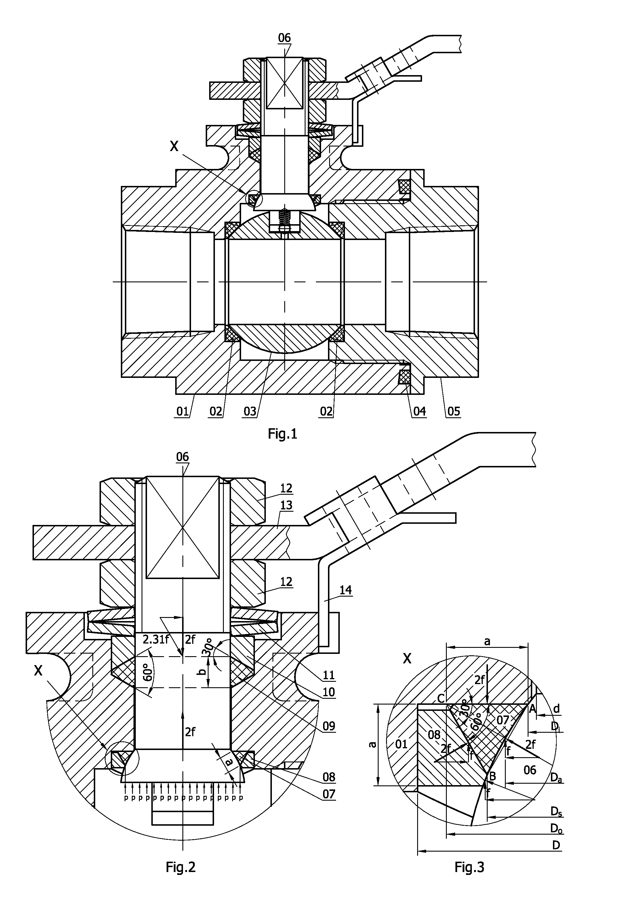 Stem shoulder seal with double rings and an assembly of independent dual stem seals