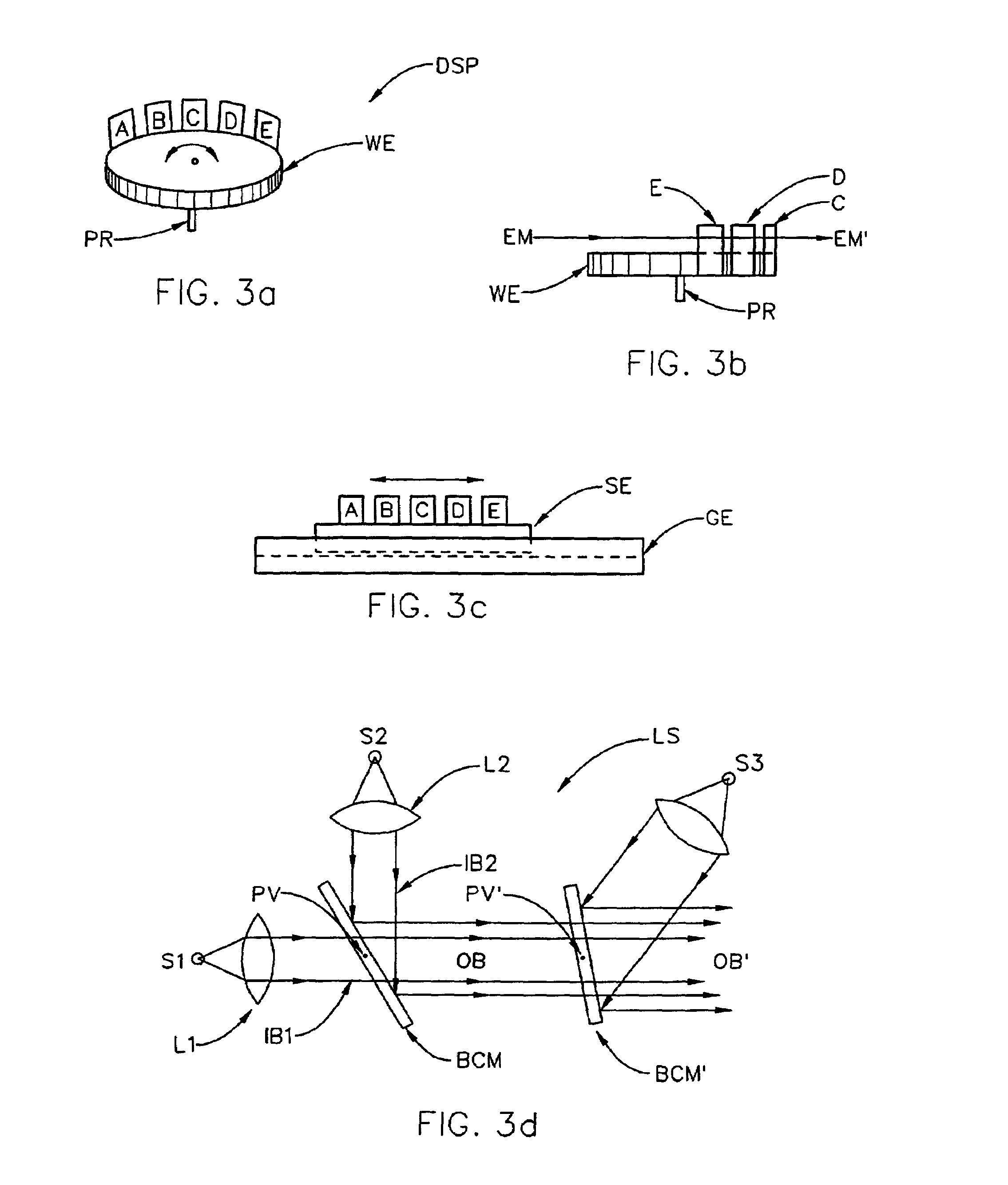 Discrete polarization state rotatable compensator spectroscopic ellipsometer system, and method of calibration