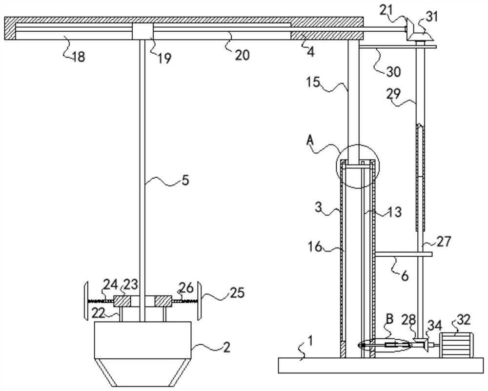 Field pile hole interior soil cleaning machine for constructional engineering