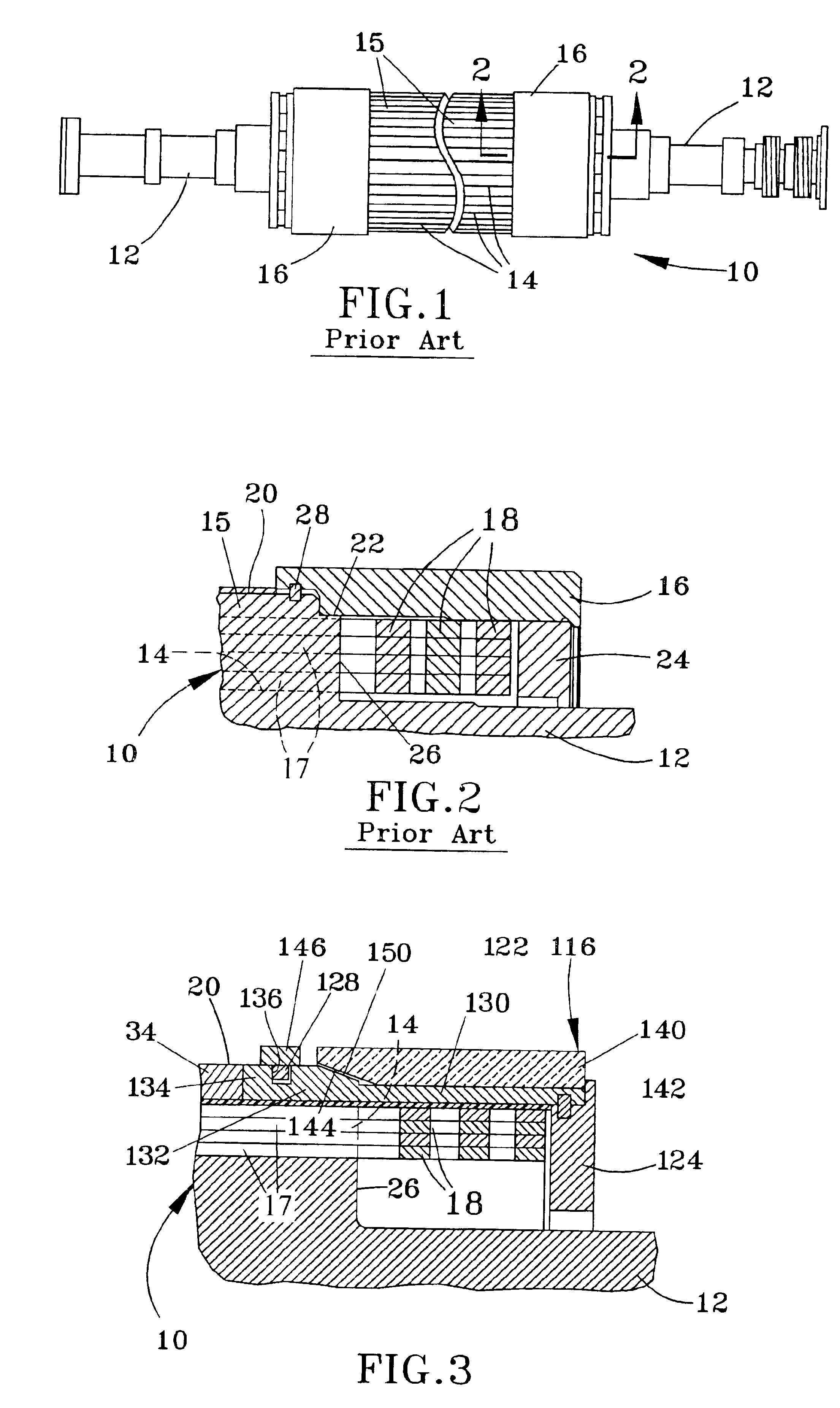 Retaining system for a rotor of a dynamoelectric machine