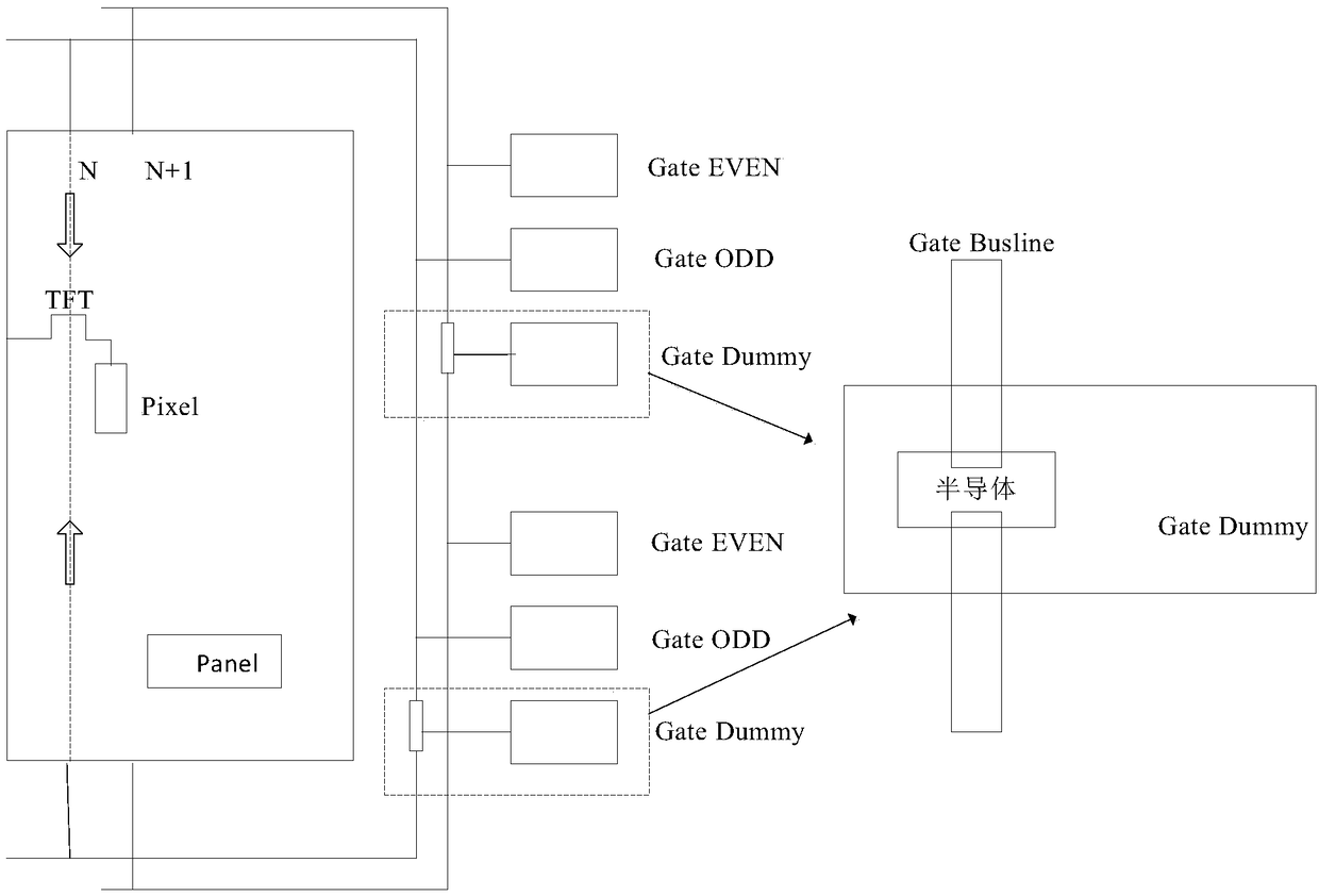 Display panel test circuit, system and method