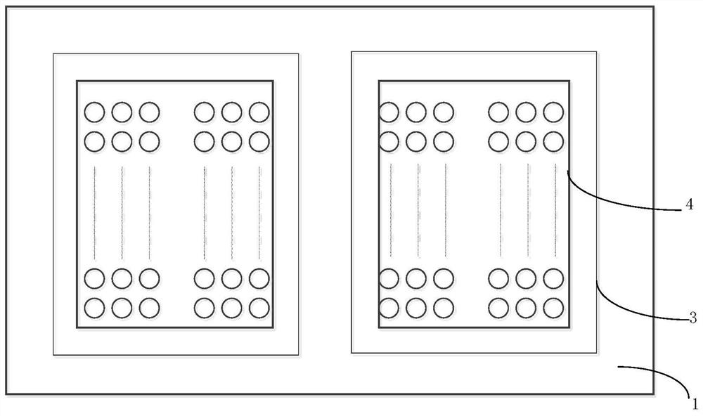 Chip signal testing device and method based on solder ball array packaging