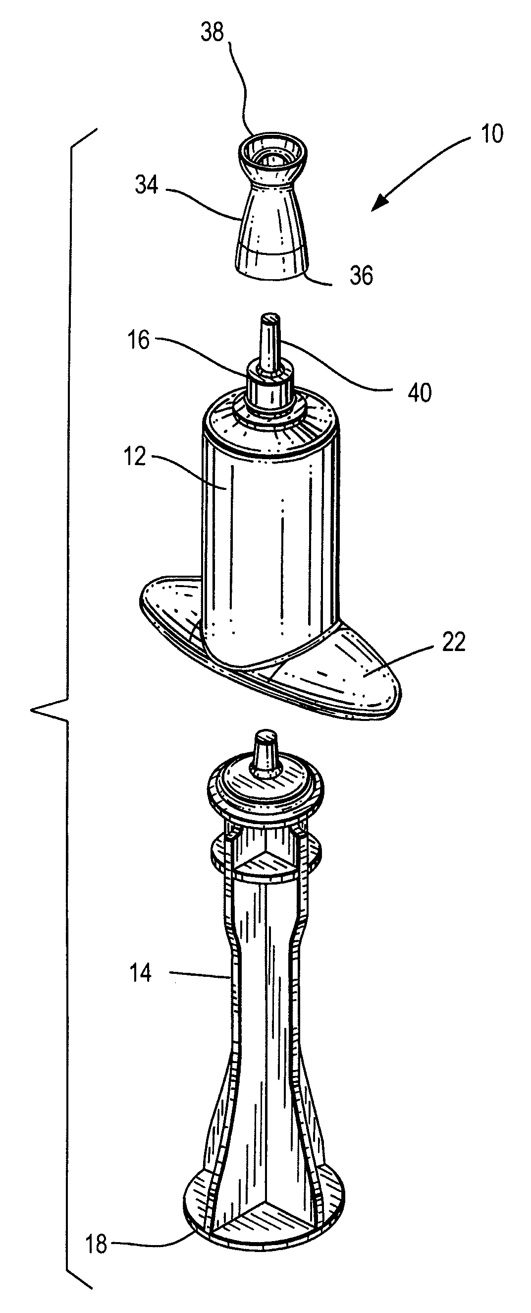 Container and cap assembly