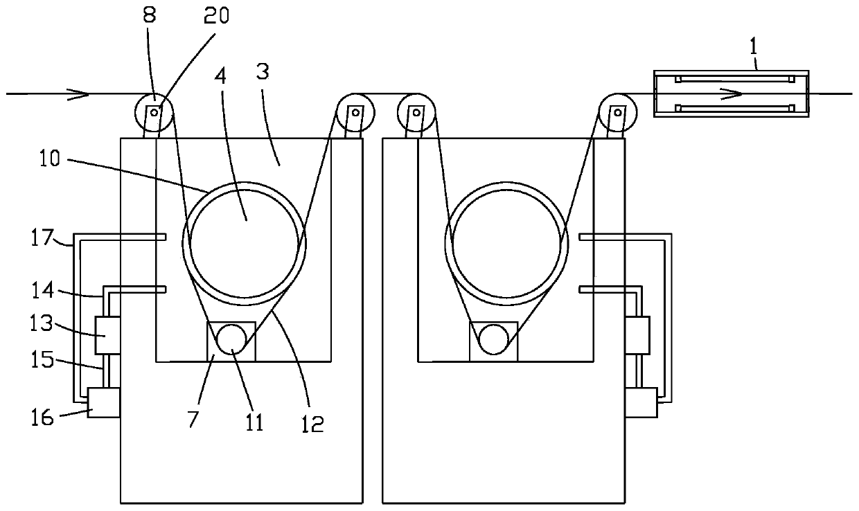 Ultrasonic cleaning method and cleaning device for flat enameled wire