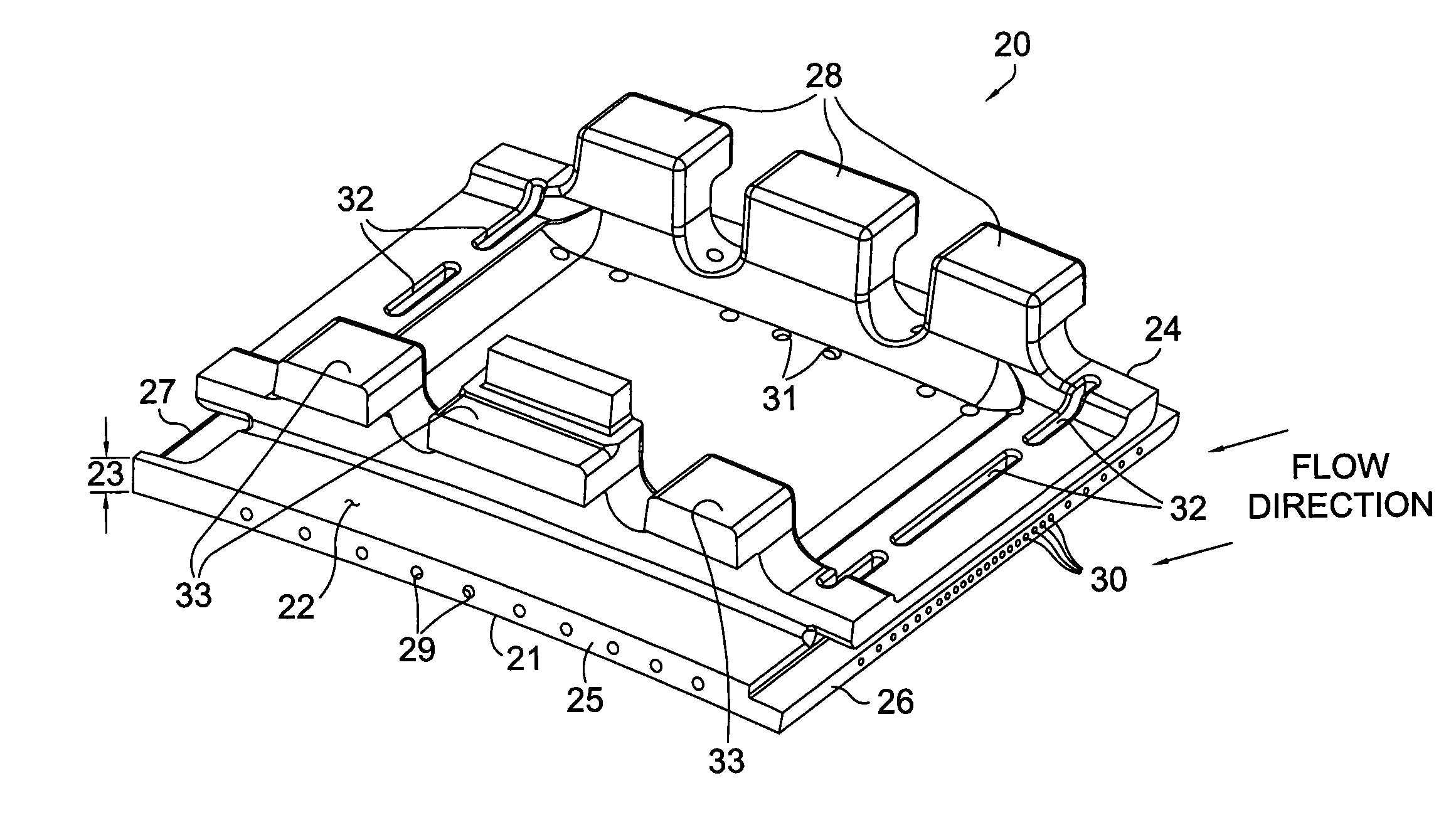 Shroud block with enhanced cooling