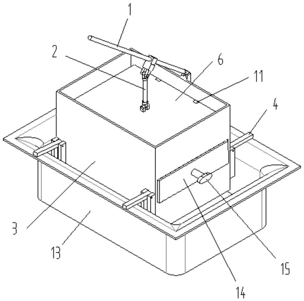 Kitchen garbage draining device