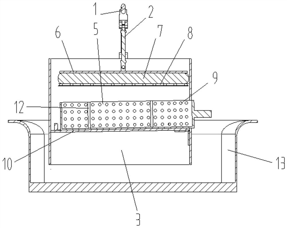 Kitchen garbage draining device