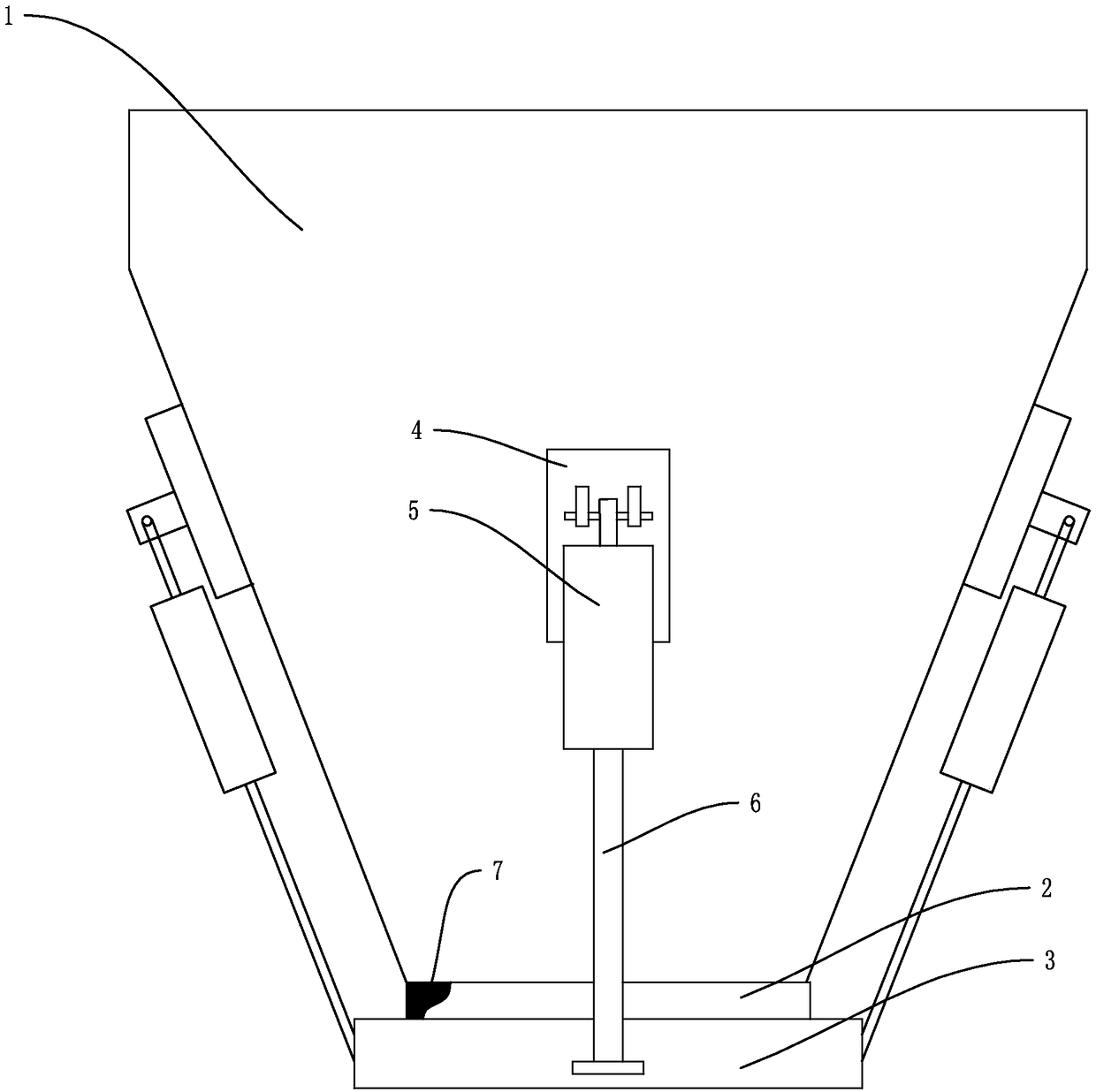 Self-control-type storing bin