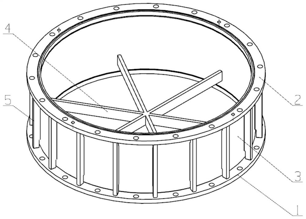 Fragile cover stop structure suitable for high-pressure gas ejection test device