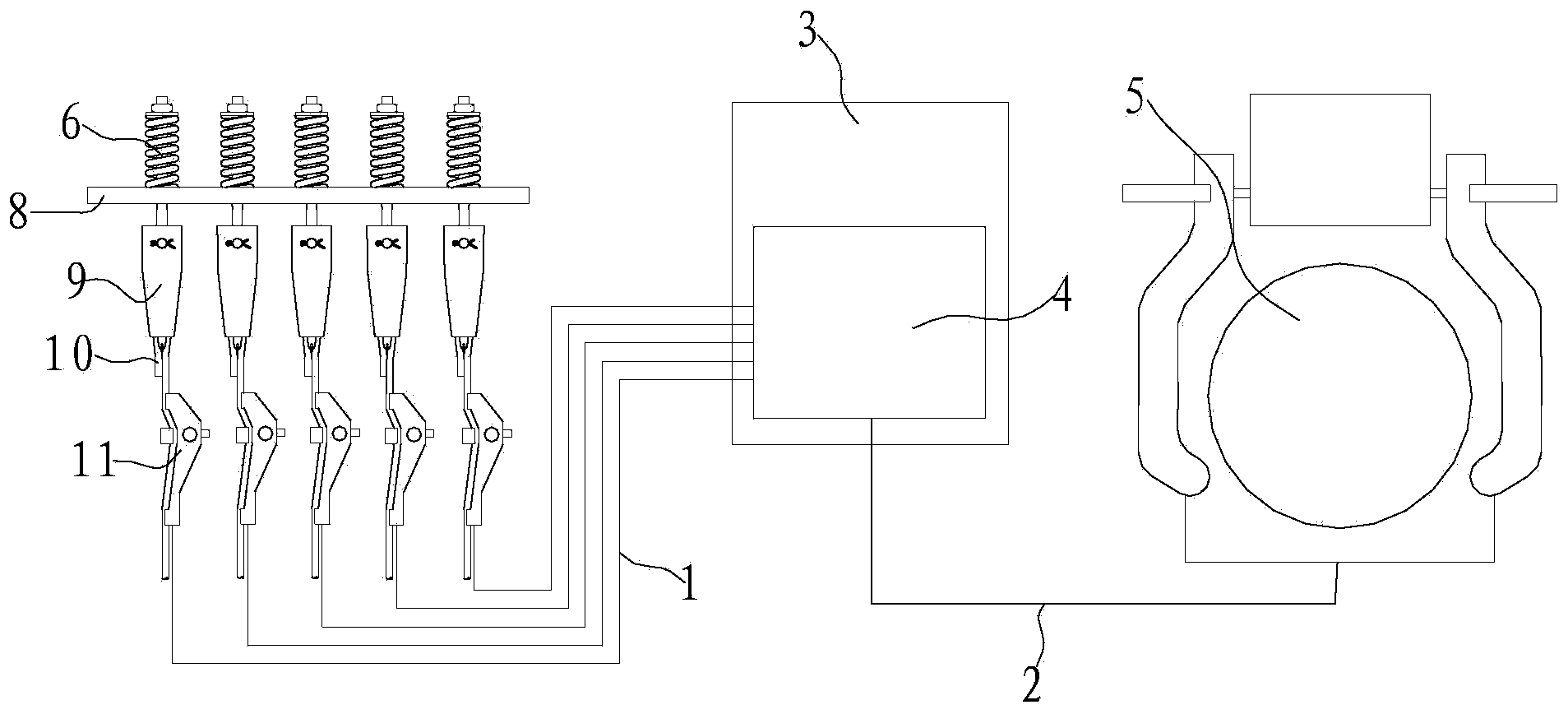 Device and method for detecting broken strands of hoisting steel wire rope