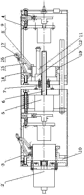 Step-length-fixed telescopic automatic walking mechanism