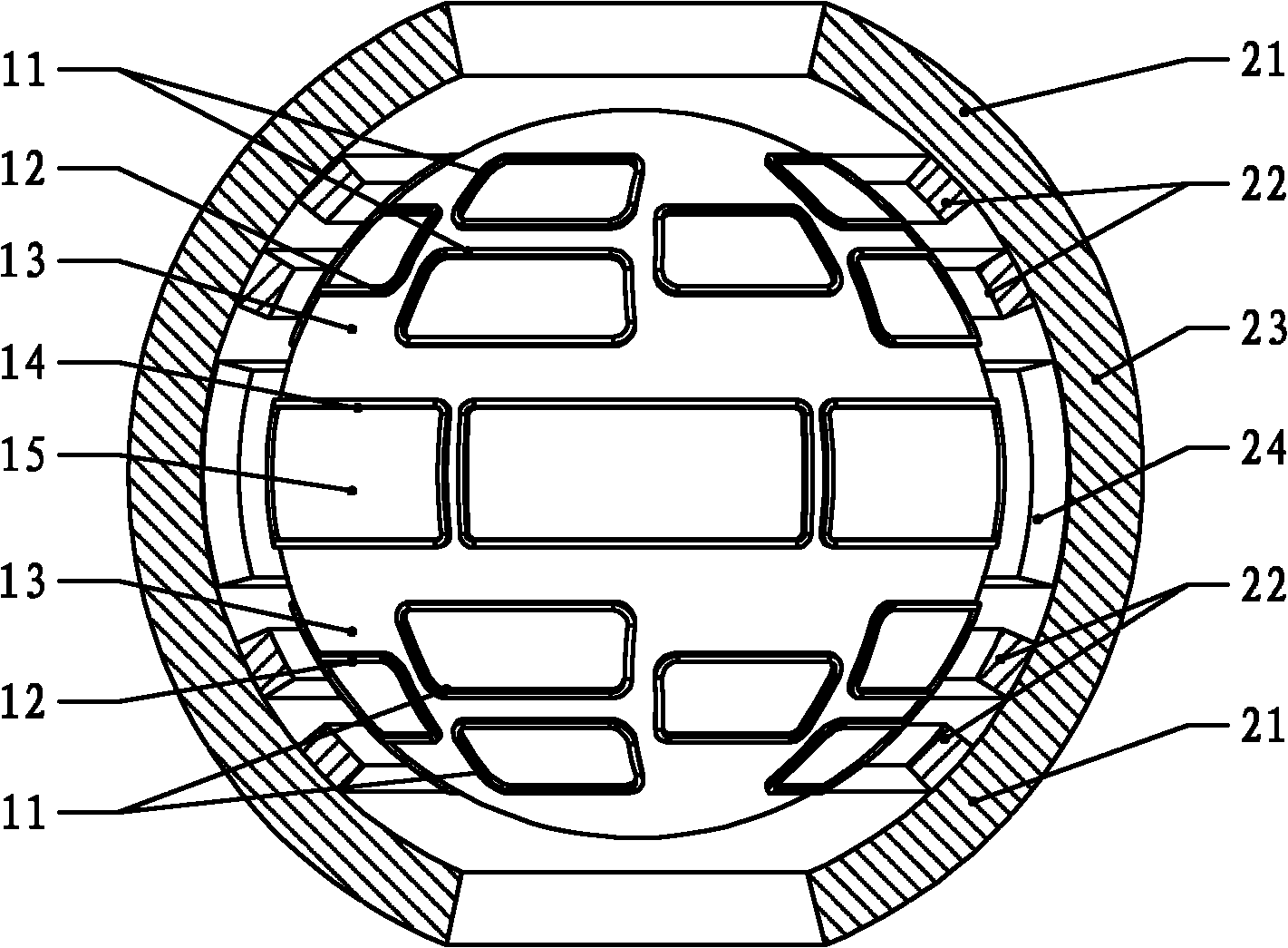 MDOF (multiple-degree-of-freedom) magnetic suspension motor