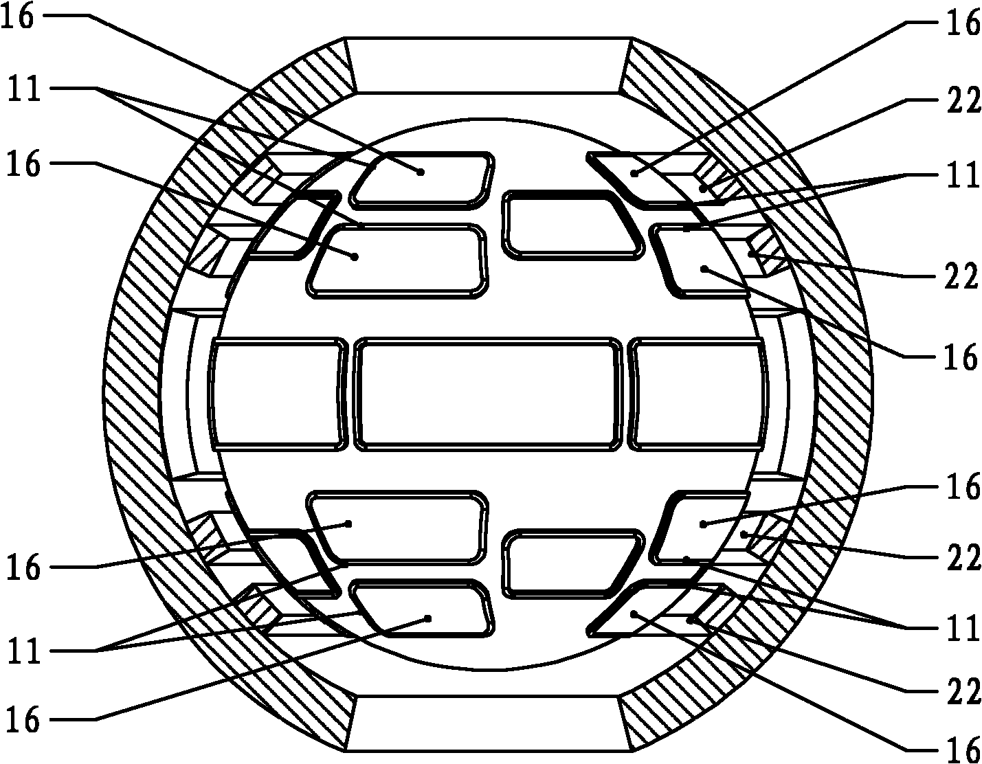 MDOF (multiple-degree-of-freedom) magnetic suspension motor