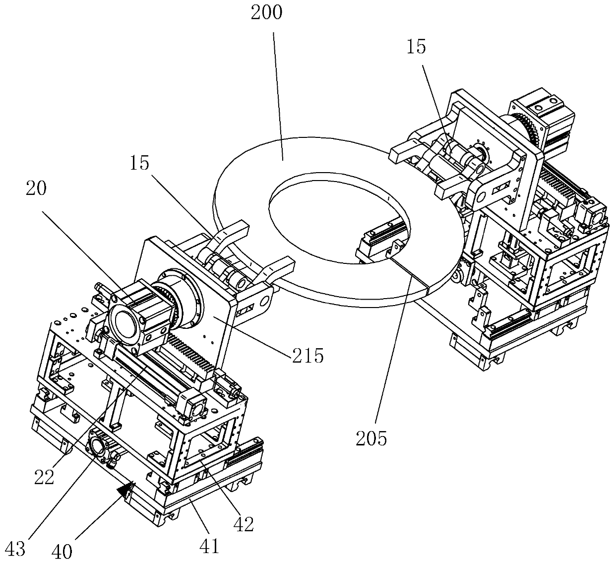 Clamping and turning system